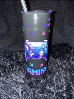 Black Gaming Can’t Hear You With Controller Stainless Tumbler